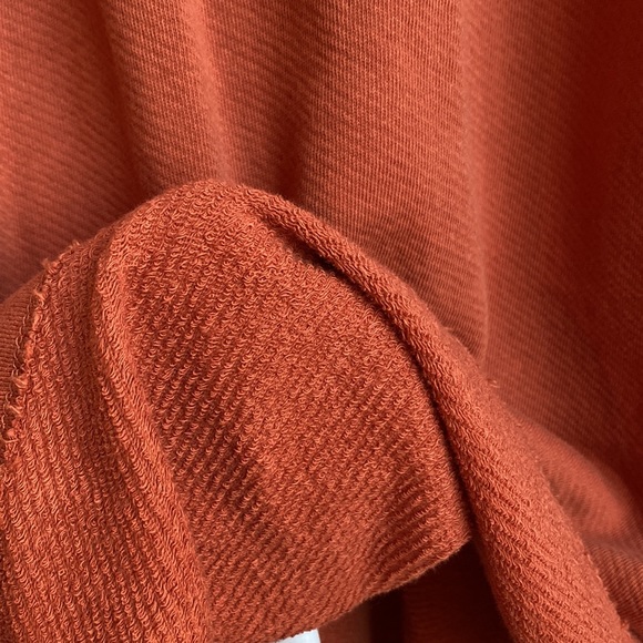 Loft Rust Orange Shift Cotton Dress - Picture 7 of 8